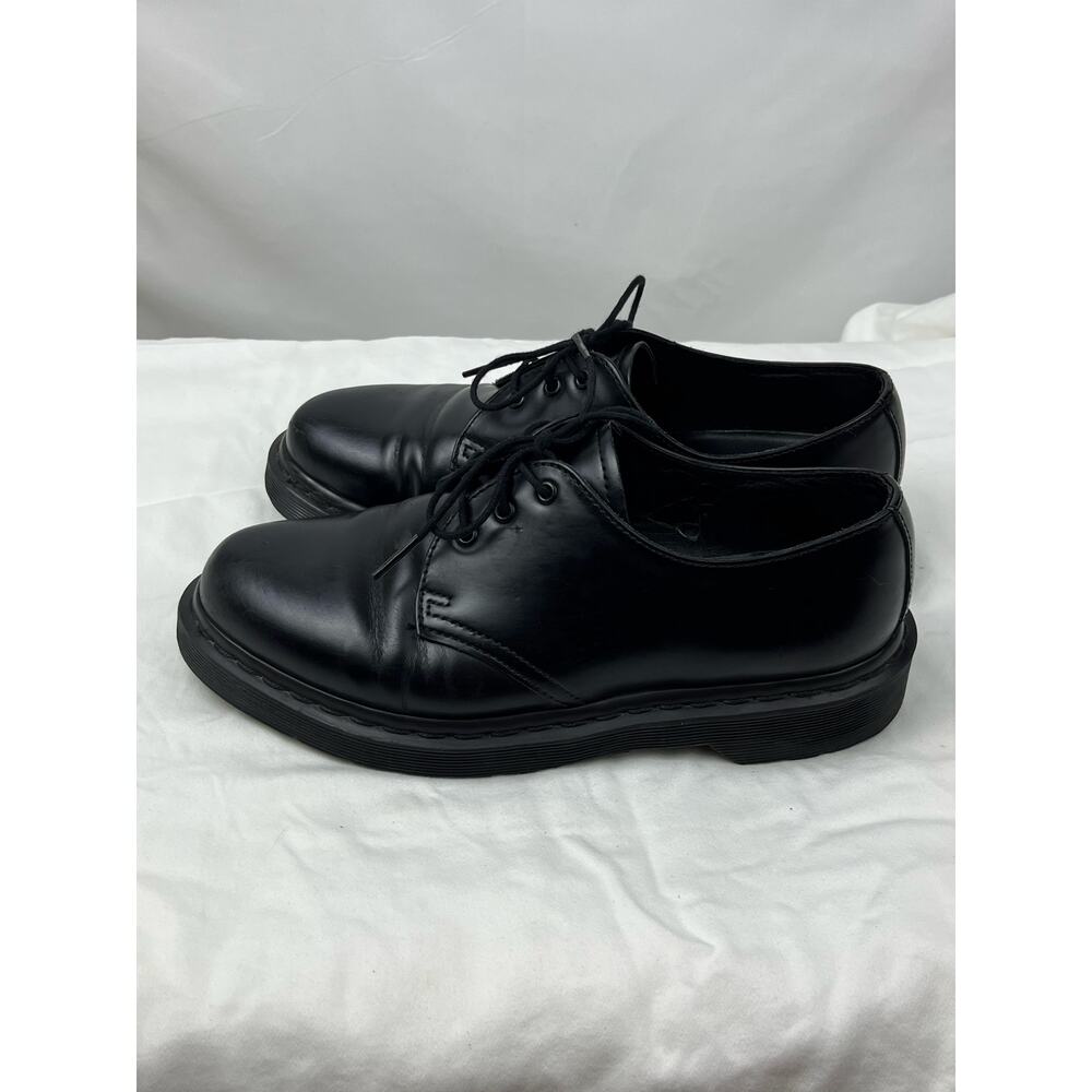 Dr. Martens Women 7 Black AirWair Lace-Up Combat Chunky Grunge Punk Shoes - Picture 11 of 11